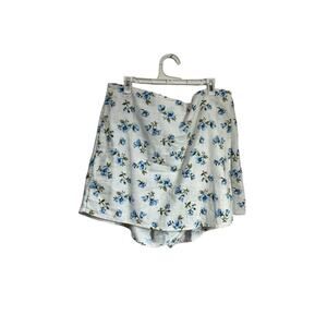 Old Navy Floral Linen Blend Skort Mini Skirt Shorts Cottagecore M
